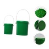 BESPORTBLE 2sets Plastic Fishing Bucket Container Handle Bait Cooler for