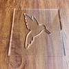 Humming Bird Router Template, Clear Acrylic Template, Router Inlay Template,