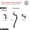 2 Pack 7.5" Black Door Handle - Heavy Duty Decorative