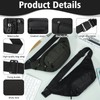 Guiqulai Fanny Pack with 4-Zipper Pockets Fashion Waist Pack for