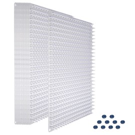 Ridgesun 12 Pack Cat Spike Mat with High-Low Spikes, Interlocking Scat Mat for Cats and Dogs, Clear Cat Deterrent Mat for Indoor Countertop & Furniture, Outdoor Garden Dog Digging Stopper
