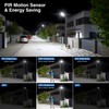 Solar Street Lights Outdoor Waterproof,48000LM 320°Wide Angle Flood Light, LED