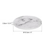 sourcing map 4Pcs Absorbent Coasters Taupe Marble Gilding Pattern Round