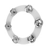 Drum Hi Hat Ring Bell Silicone Double Rows 6 Pieces