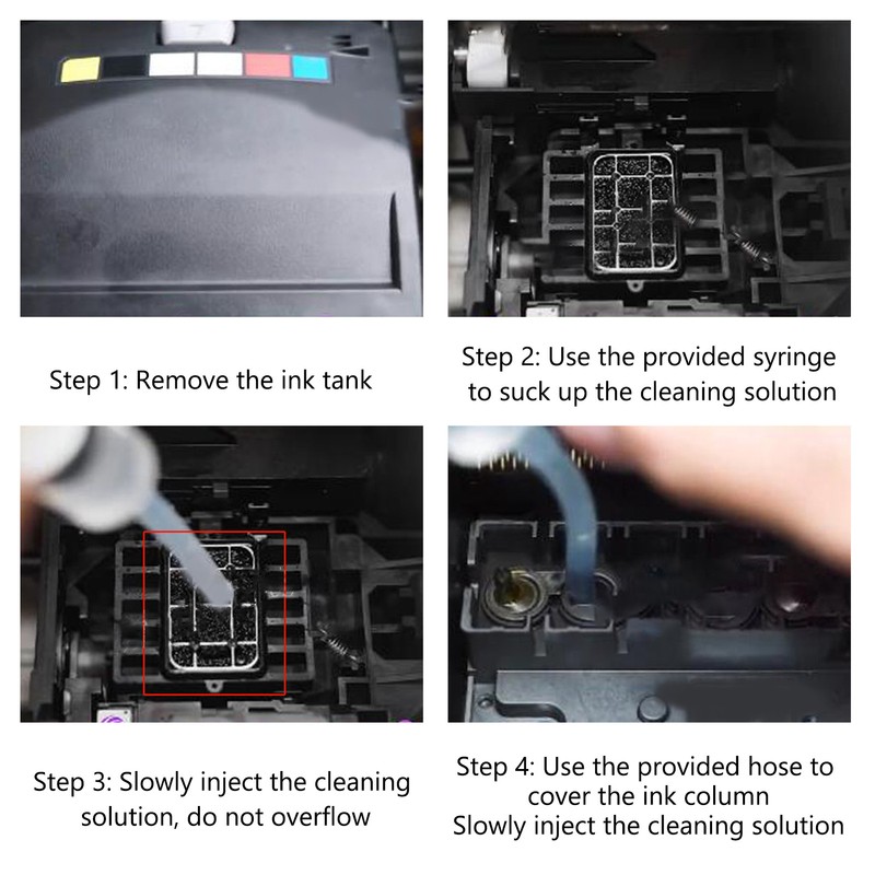 Ink Cleaning Solution Strong Dissolve Ability Nozzle Dye Cleaning Fluid