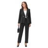 Lamgool Pants Suit for Women Dressy Casual 2 Piece Set