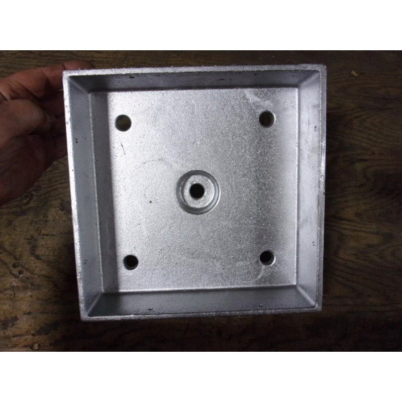 Ben Douglas Foundry Post Base, Anchored 8x8, rough cut, Heavy