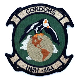 HMH-464 Condors Patch – With Hook and Loop, 4"