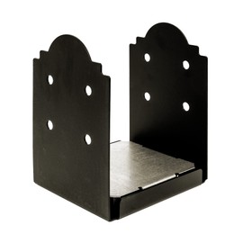 Simpson Strong-Tie APB88R Outdoor Accents Mission Collection ZMAX, Black Powder-Coated Post Base for 8x8 Rough