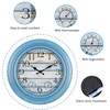 eYotto 18 Inch Large Indoor Outdoor Wall Clock Waterproof with