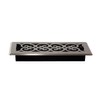 Decor Grates (4-Pack) SPH410-NKL Scroll Design Floor Register, 4x10 Inches,