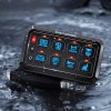 MICTUNING LED Touch Switch Panel 8 Gang Car Marine Boat