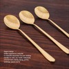 Gold Soup Spoon, Brass Long Handle Mixing Spoon Dessert Spoon