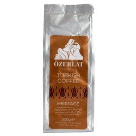 Ozerlat Real Turkish Coffee - HERITAGE 250gr | Medium Roast | Brazil Arabica Beans, Ground | Premium Artisan Blend
