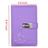 JunShop Lock Diary Combination Locking Journal Locked Notebook Writing Notebook