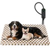 MIXJOY Heated Dog Bed, Waterproof Electric Dog Cat Heating Pad