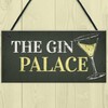 RED OCEAN Gin Palace Sign Garden Shed Man Cave Home