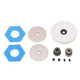 1/10 RC 56T Large Spur Gear with 13T 15T Motor Gear RC Upgrade Parts for Axial SCX10 RC Crawler Car White