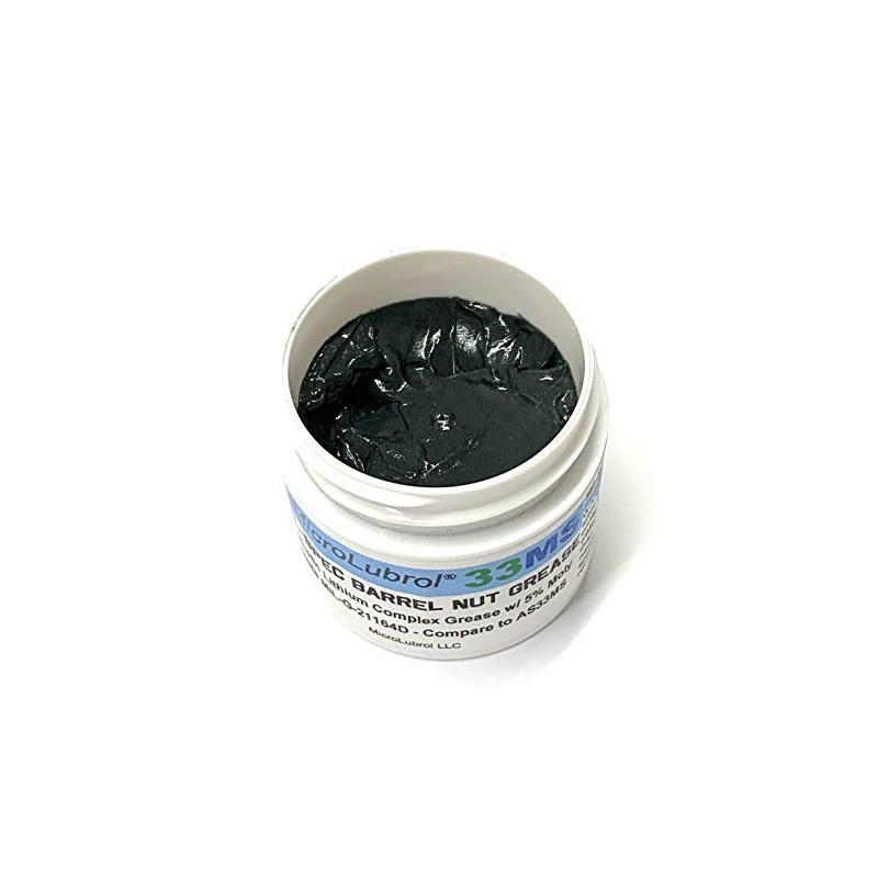 MicroLubrol 33MS MIL-SPEC Barrel Nut Lithium Moly Synthetic Grease 2