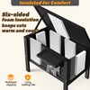 Weatherproof Outdoor Cat House, Feral Cat Shelter, 100% Insulated Foam,