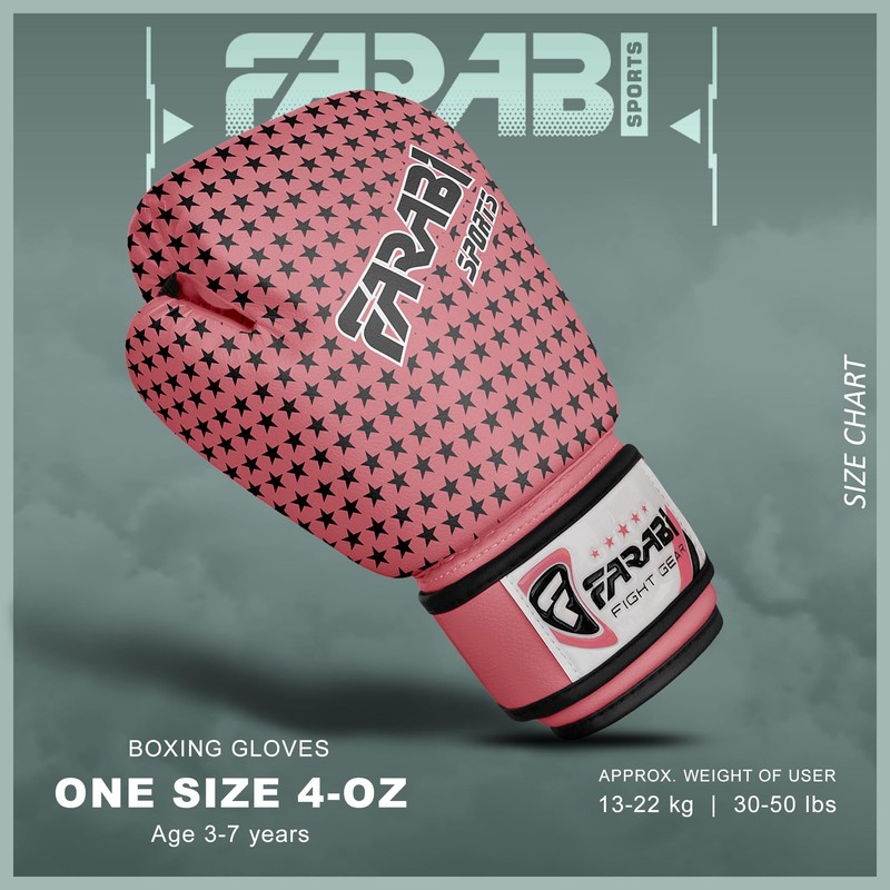 Farabi Sports Kids Boxing Gloves 4 oz Junior Muay Thai