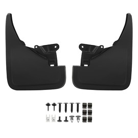 KUAFU Rear Splash Shield Compatible with 2021-2025 Ford Bronco Mud Guard Fender Flares Replacement for M2DZ-16A550-BB Black Plastic 2Pcs