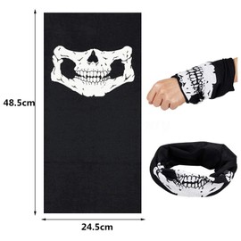 WOVTE Face Mask, Bandana, Festival Cover, Survival Game Mask, Windproof, Easy to Breathe, Set of 2