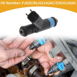 Partuto 8 Pcs No.FJ655/RL032142AC/53032142AC Fuel Injector for Dodge for Ram 1500 Lafor Ramie Crew Cab Pickup 4-D 5.7L 2003 Engine Flow Match Fuel Nozzle