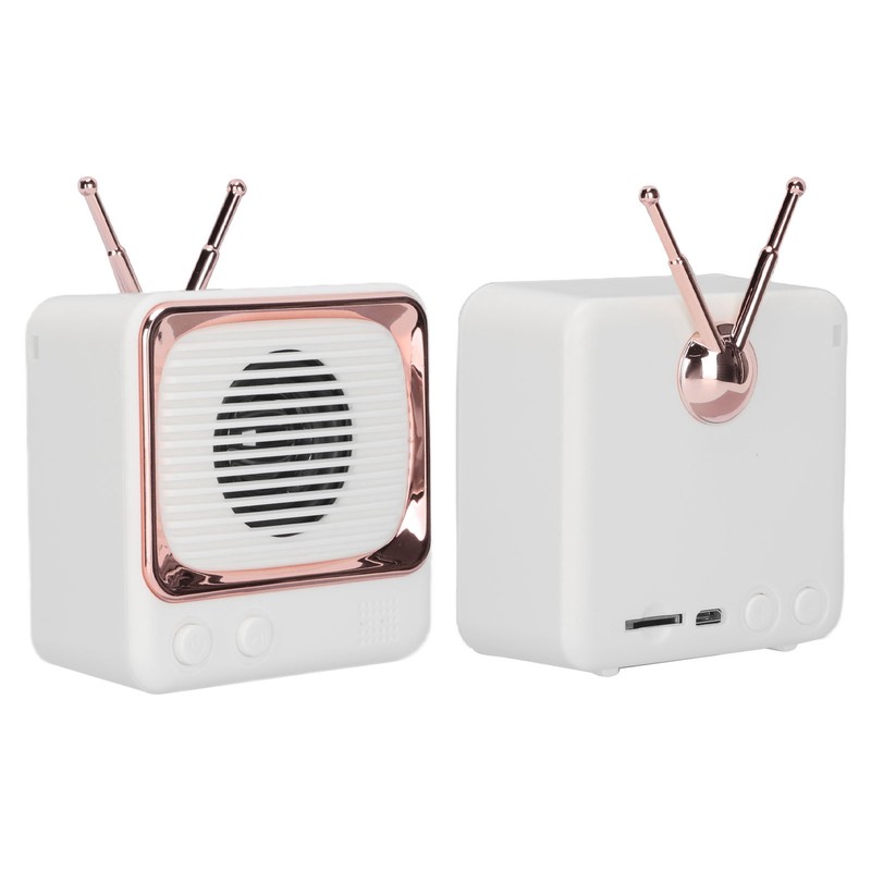 TV Shaped BT Speaker Wireless Lightweight Portable Mini Classic Style