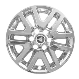 Brighter Design Set of 4 Chrome 6" V Spoke 16" Wheel Skins for Nissan Frontier SV 2014-2021