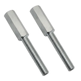 Ebrmeiwo 2 Pcs 1290 Shock Extension, Length of Shock Extension is 3", Thread Size 3/8-24 Inch, Replace The Vehicle Extension Shock, Silver Gloss