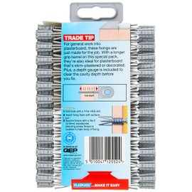 Plasplug SCF552 Plasterboard Fixings Value Pack Includes 50 Fixing, 1 - Pack