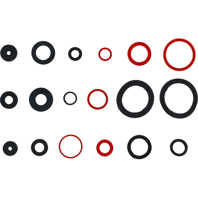 BGS 8059 | Dichtring-Sortiment | Gummi und Fiberglas | 141-tlg.