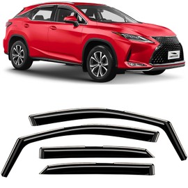Voron Glass in-Channel Extra Durable Rain Guards for Lexus RX 350, 450H 2016-2022, Window Deflectors, Vent Window Visors, 4 Pieces - 200563