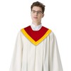 IvyRobes Unisex Reversible V Shape Choir Stole with Border, Redgold,