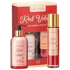 Set Corporal Zermat Red Velvet Body Breeze 247ml Crema Perfumada 150g Aroma Dulce Vainilla Frutos Rojos Notas Gourmet