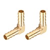 METALLIXITY 2pcs Right Angle Brass Barb Fitting (10mm) Barb Connector