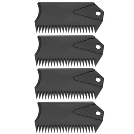 eMagTech 4PCS Surfboard Wax Comb with Fin Key Plastic Surf Wax Scraper Applicator Remover Cleaning Tool for Maintaining or Removing Surfboard Wax