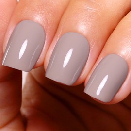 Gel Polish, 0.5 Fl Oz Light Brown Gel Nail Polish Nude Autumn Winter Soak Off LED UV Light Coffee Gel Nail Polish Art Starter Manicure Salon DIY Nail Gel Polish