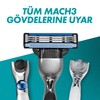 Gillette Mach3 razor blades for men, 8 pieces, mailbox-compatible packaging