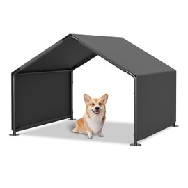 Dog Shade Shelter, Portable Pet Tent, Water Resistant Dog House for Shade Protection, Outdoor, Garden, Patio, Backyard, Gray