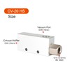 NACX CV-20HS Vacuum Generator, G3/8" Female Thread Dia Aluminum Alloy