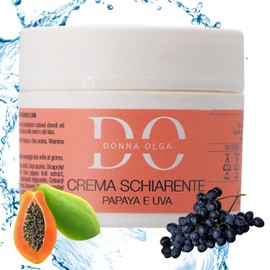 DONNA OLGA Anti-Flecken-Creme für das Gesicht, 50 ml, aufhellende Gesichtscreme mit Papaya und Trauben, aufhellende Gesichtscreme, gegen Flecken, entfernt dunkle Flecken, Depigmentierungseffekt