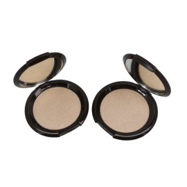 2X Becca Perfeccionador de Piel a Fuego Iluminador Prensado "Piedra Lunar" Mini Auténtico