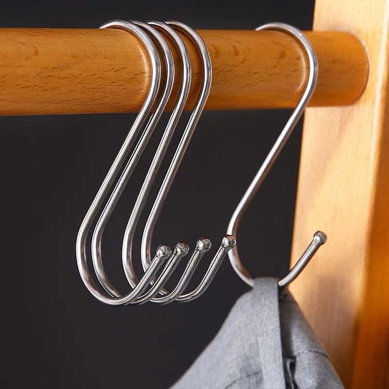10 Pack in Pack S Shaped Hooks Hanging Hooks Hangers
