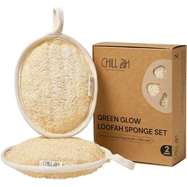 Chill Esponjas Baño Lufa Doble Cara Green Glow Totalmente Naturales 100 Vegetales Colorantes Biodegradables Resistentes Rayones Hechas Mano Vietnam