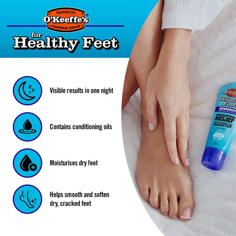 O’Keeffe’s Healthy Feet Overnight 80ml