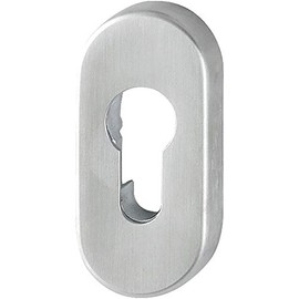 HOPPE PT Sliding Key Ring E55S-SR Oval PZ Stainless Steel Matt RH 10