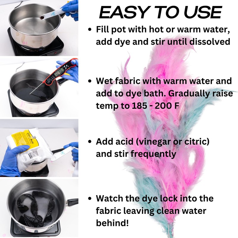 Jacquard Acid Dye for Wool, Silk and Other Protein Fibers,