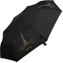 Doppler Pocket Umbrella Fibre Magic Night Paris, black